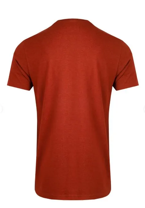 Weird Fish Fished Burnt Henna T-Shirt Red