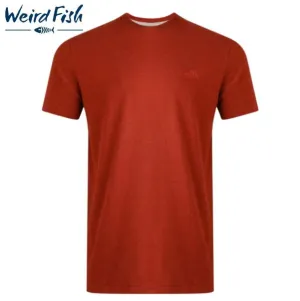 Weird Fish Fished Burnt Henna T-Shirt Red