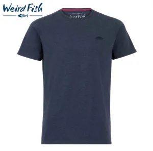 Weird Fish Fished Navy Crew Neck Tee Navy
