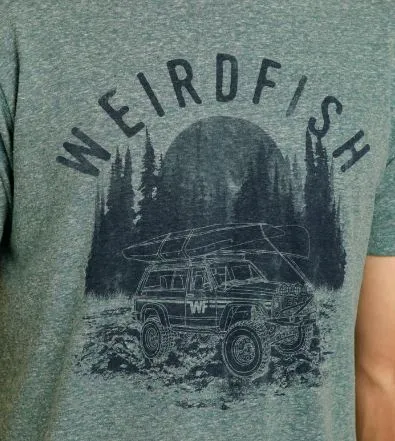 Weird Fish Off Grid Eco Jade T-Shirt Green