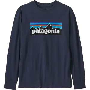 Youth Long Sleeved Regenerative Organic Certified Cotton P-6 T-Shirt Patagonia Clothing